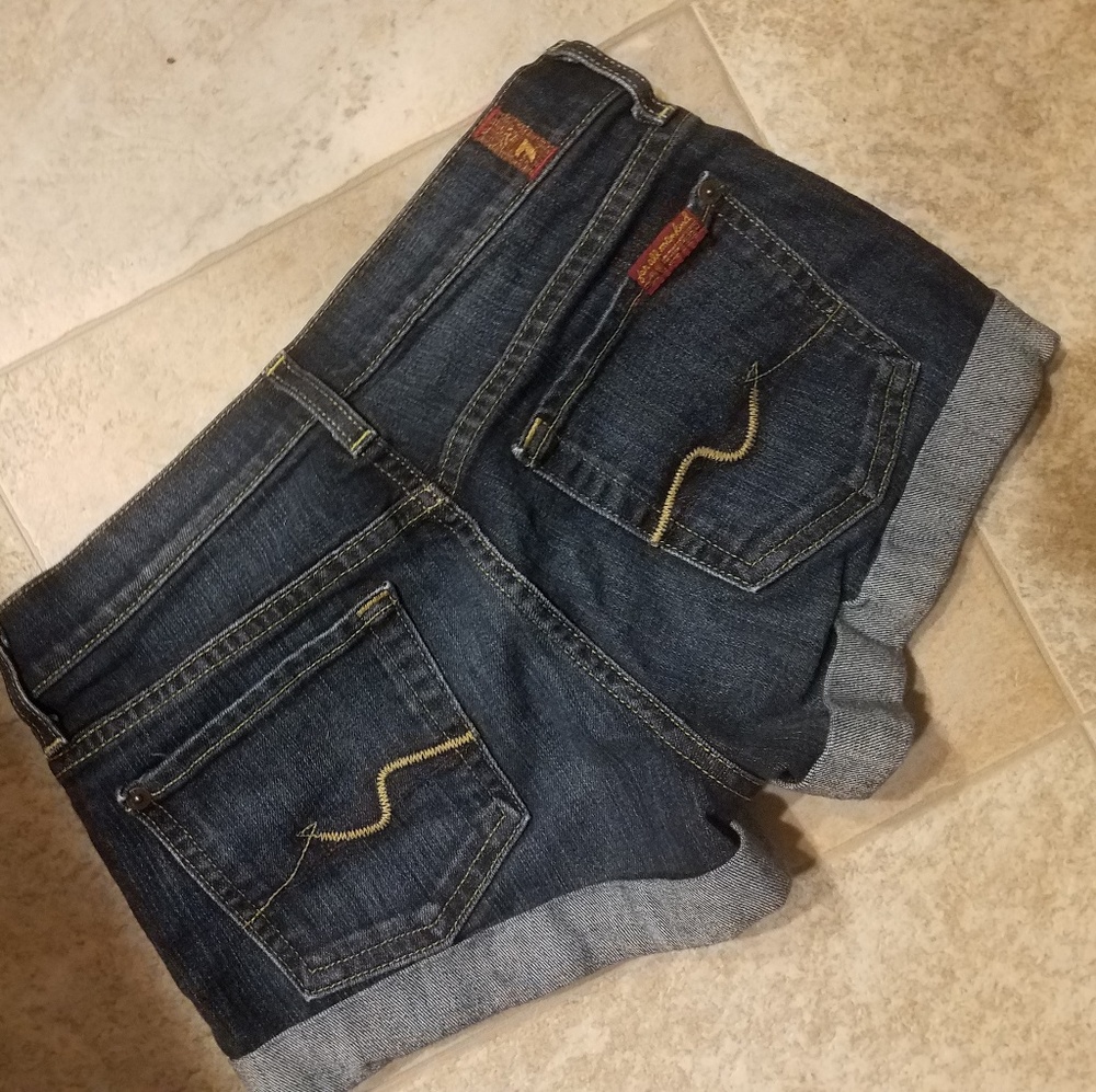 ✨ 7 For All Mankind Cuffed Denim Shorts